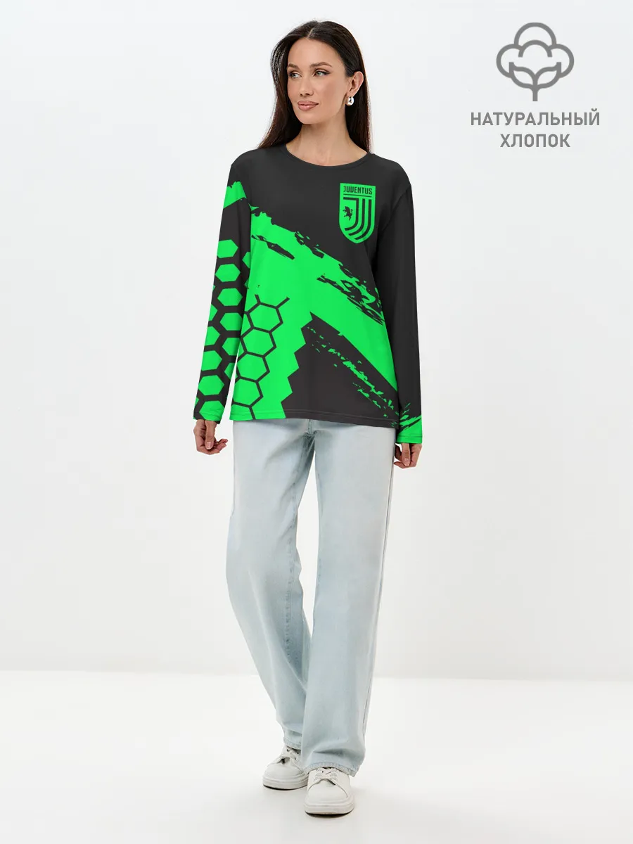 Лонгслив женский. Хлопок / Juventus