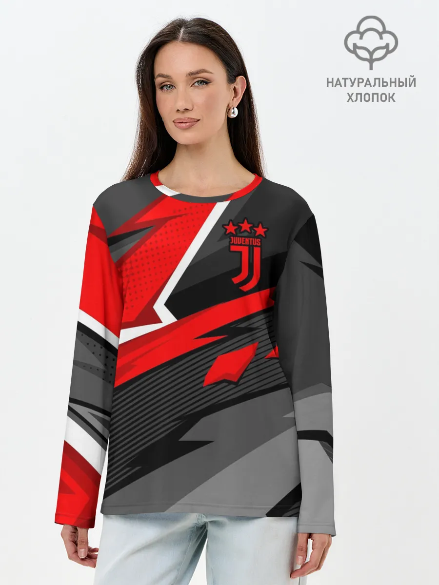 Лонгслив женский. Хлопок / Juventus