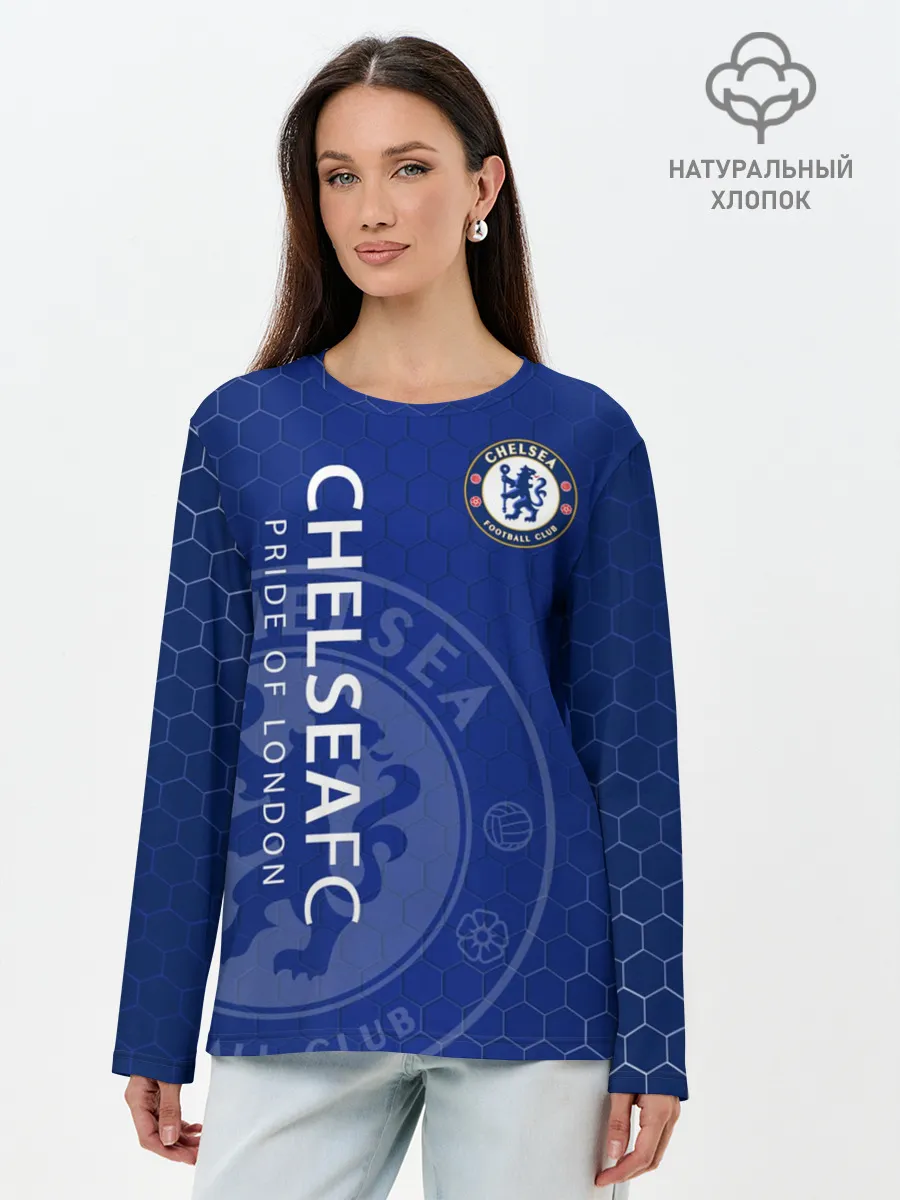 Лонгслив женский. Хлопок / Челси