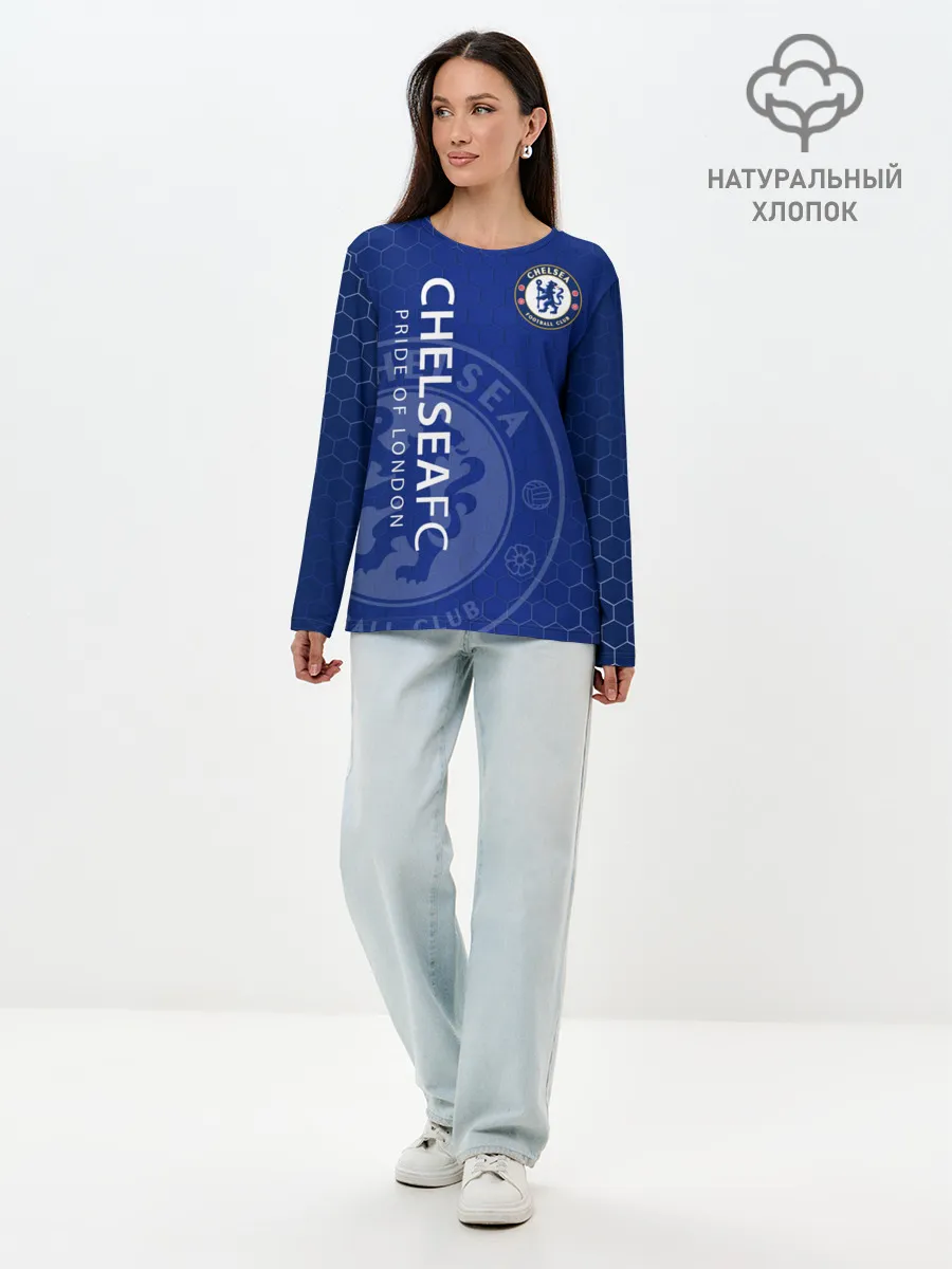 Лонгслив женский. Хлопок / Челси
