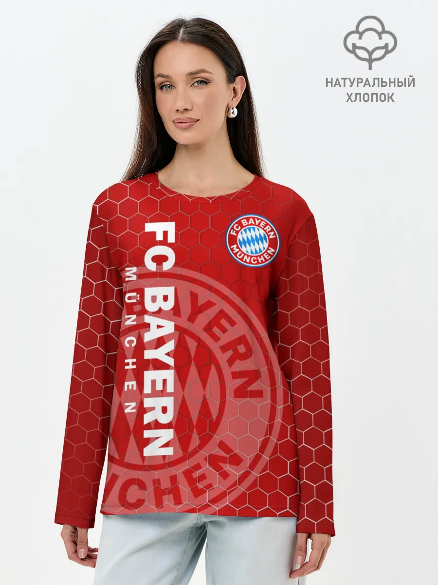 Лонгслив женский. Хлопок / Бавария