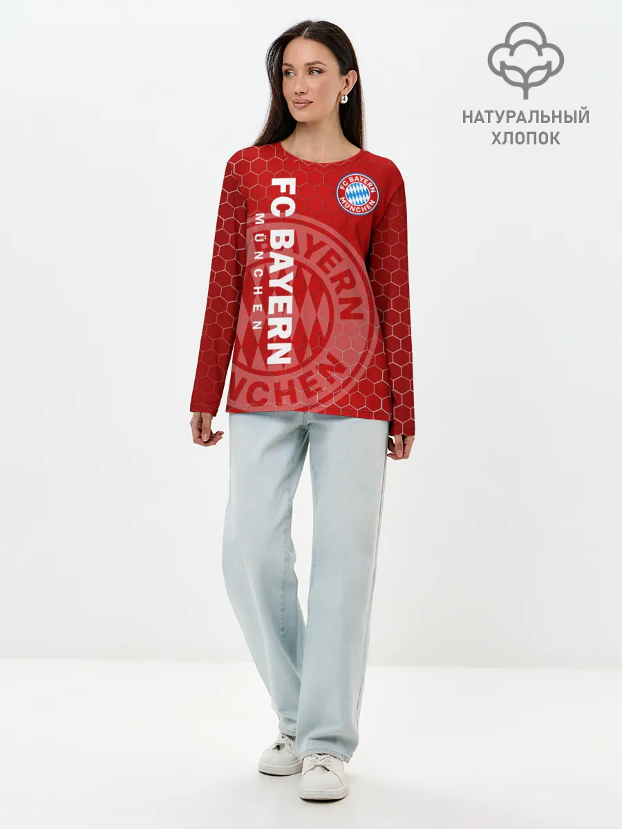 Лонгслив женский. Хлопок / Бавария