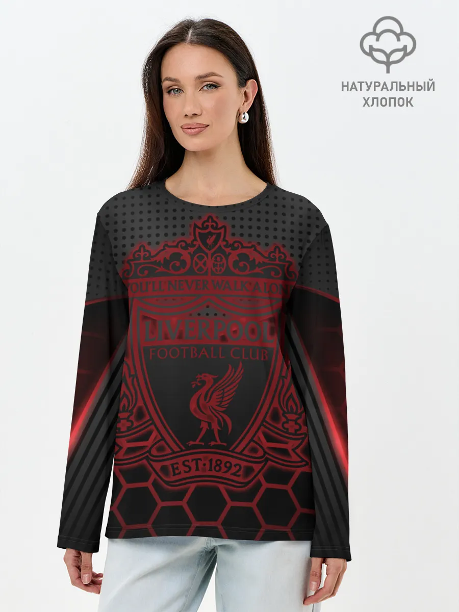 Лонгслив женский. Хлопок / Liverpool F.C.
