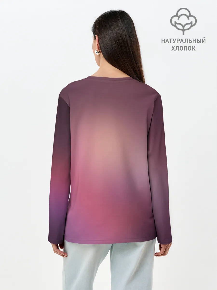 Лонгслив женский. Хлопок / Ноль два глаз