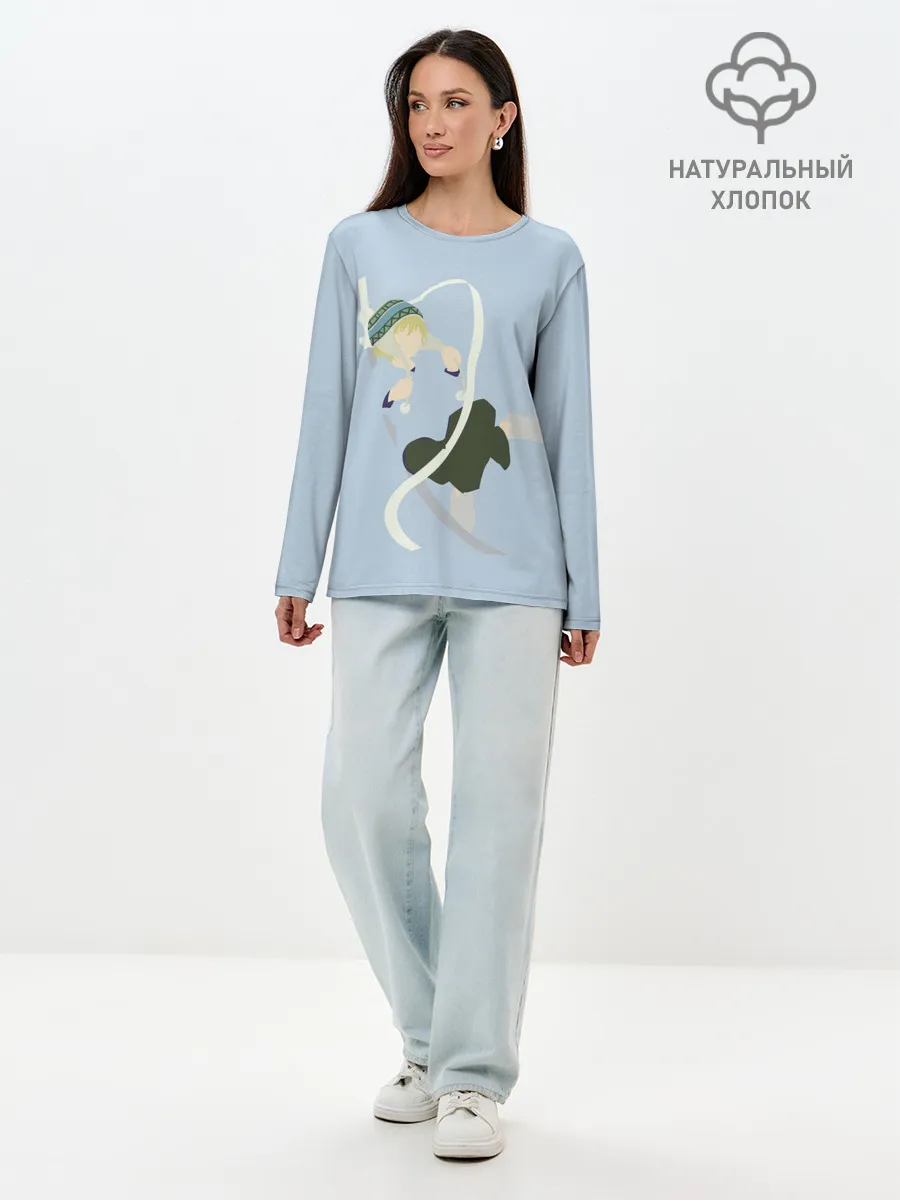 Лонгслив женский. Хлопок / Yukine