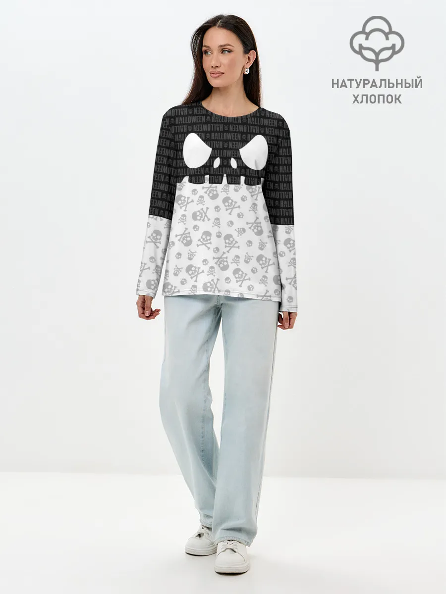 Лонгслив женский. Хлопок / Halloween
