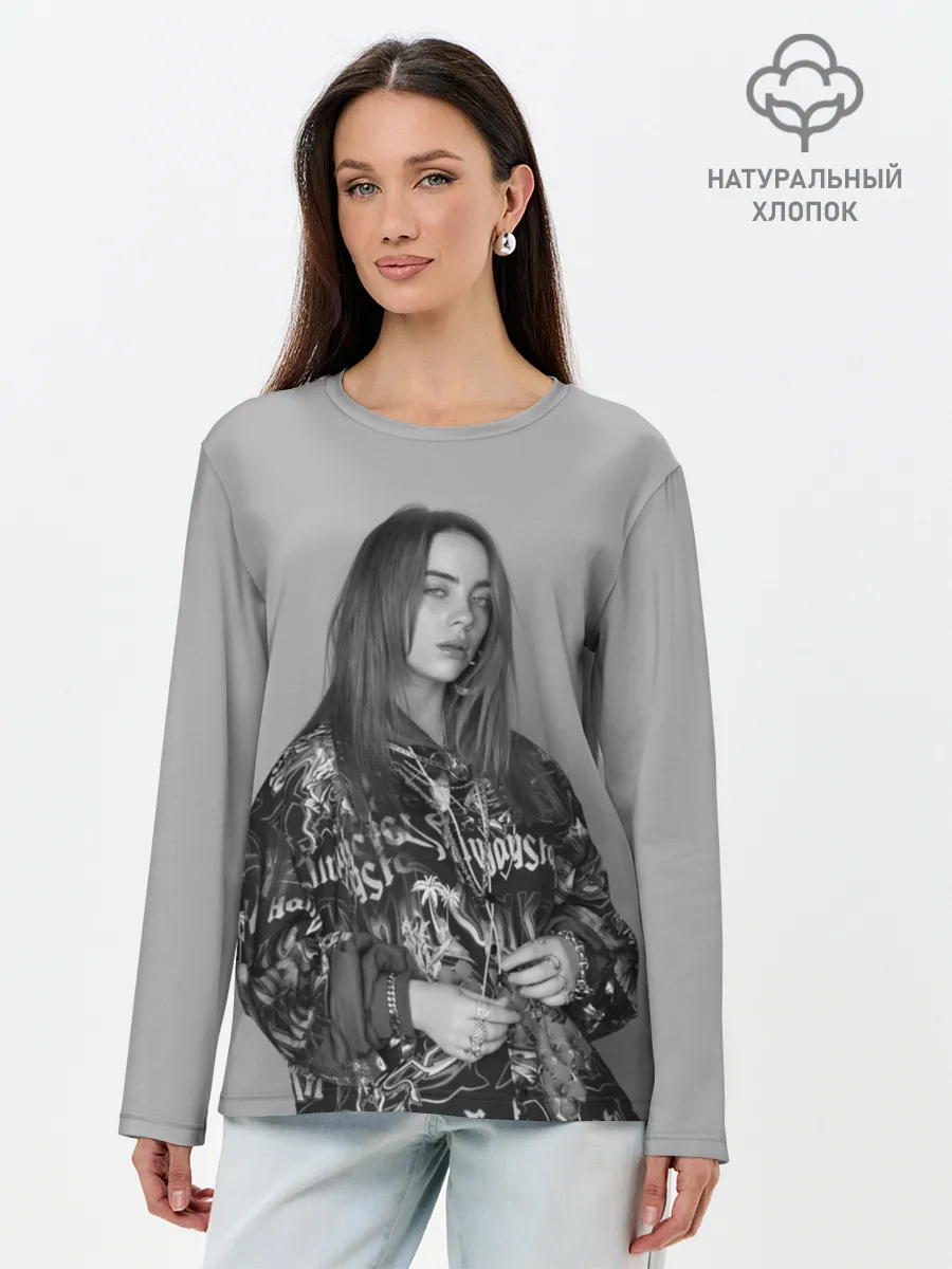 Лонгслив женский. Хлопок / BILLIE EILISH