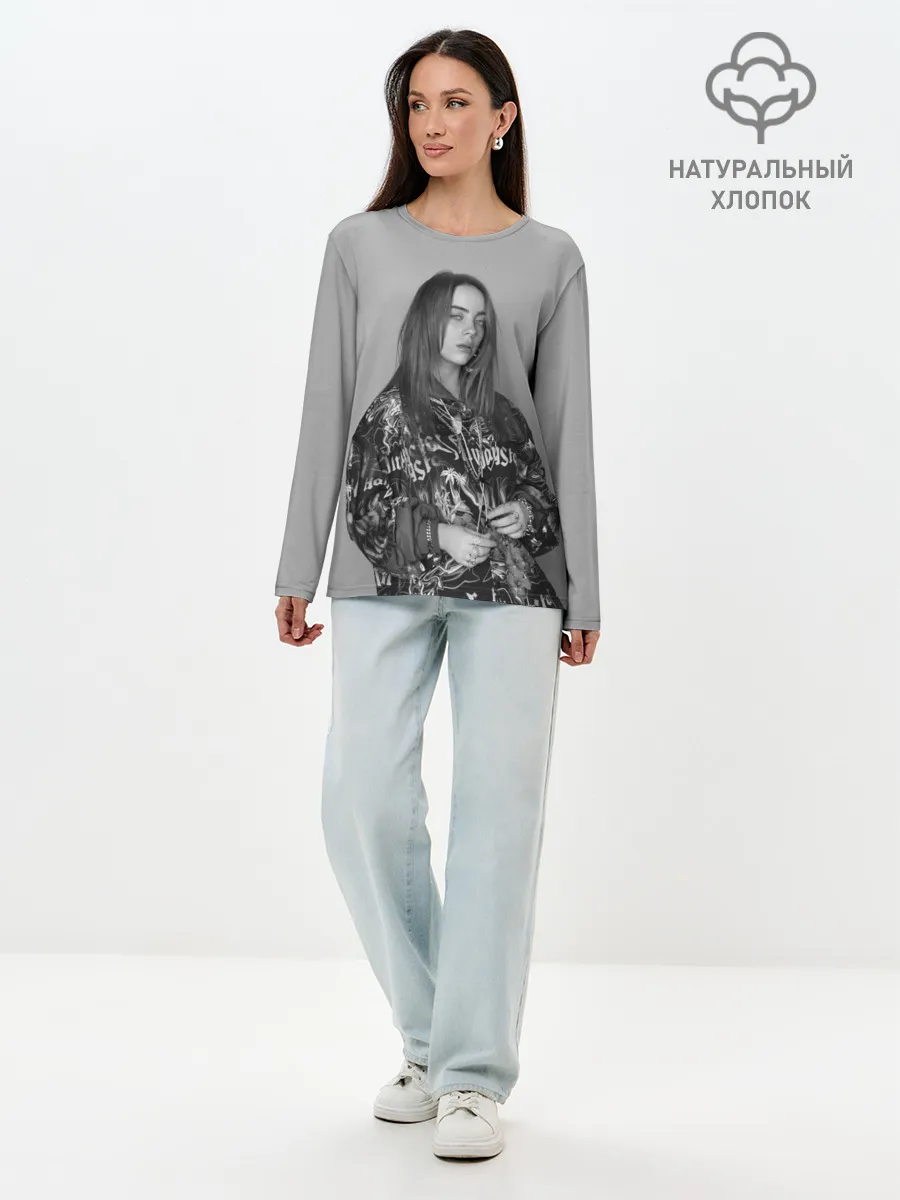 Лонгслив женский. Хлопок / BILLIE EILISH