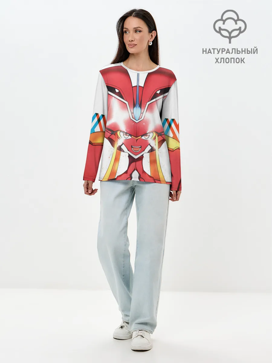 Лонгслив женский. Хлопок / франкс стрелиция