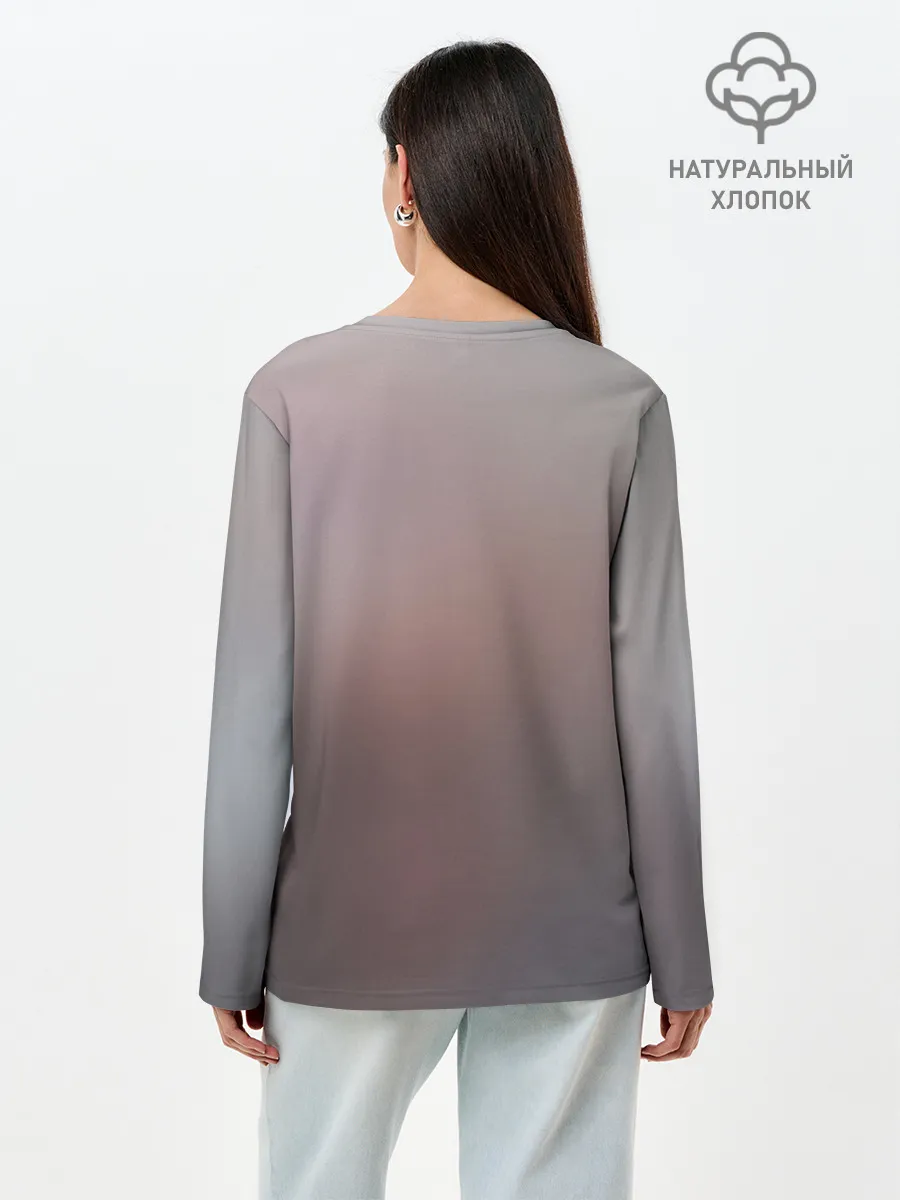 Лонгслив женский. Хлопок / Ноль два и Хиро вместе