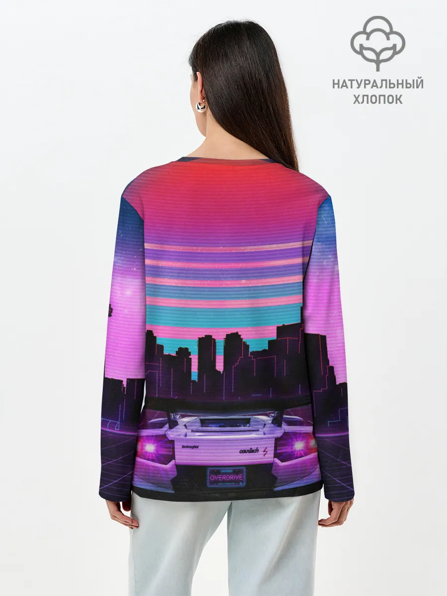 Лонгслив женский. Хлопок / Need For Speed Heat