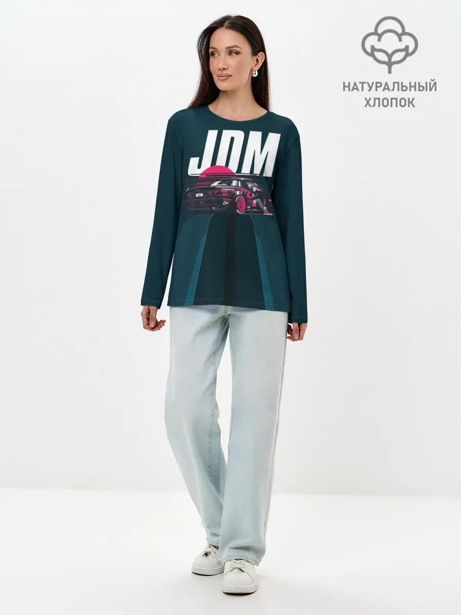 Лонгслив женский. Хлопок / JDM