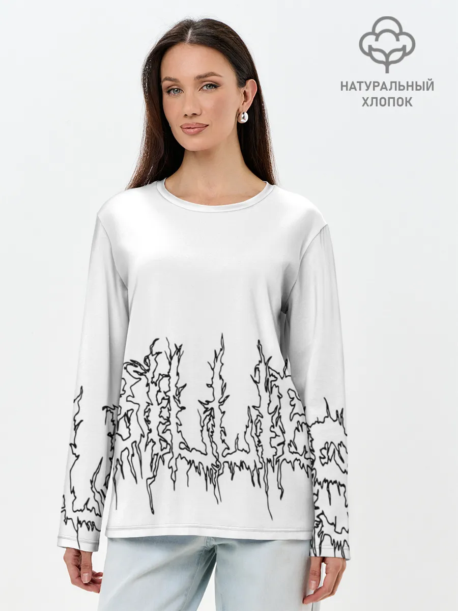 Лонгслив женский. Хлопок / Billie Eilish