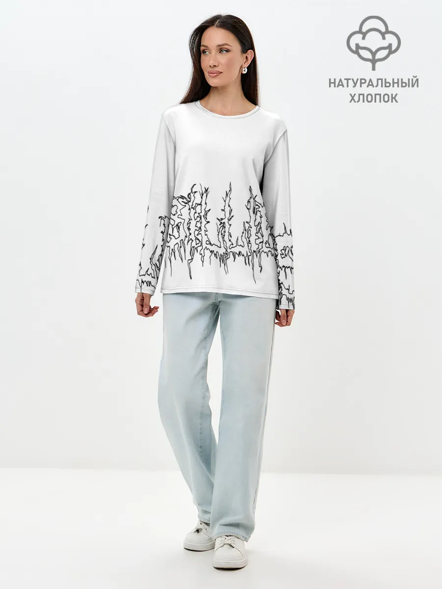 Лонгслив женский. Хлопок / Billie Eilish