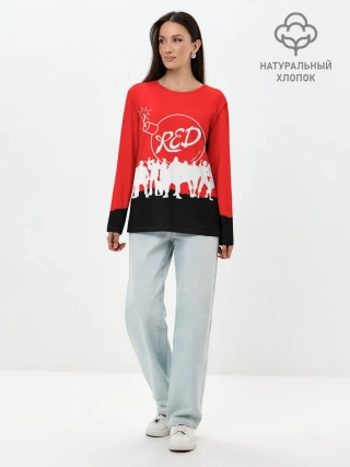 Лонгслив женский. Хлопок / TEAM FORTRESS 2 RED TEAM