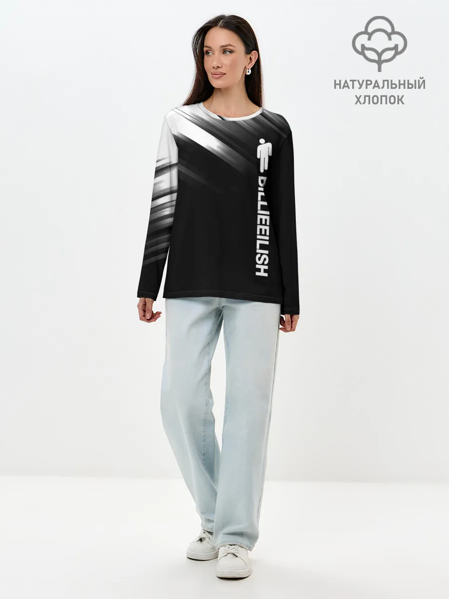 Лонгслив женский. Хлопок / Billie Eilish.