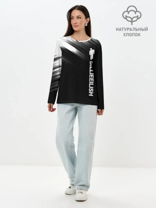 Лонгслив женский. Хлопок / Billie Eilish.