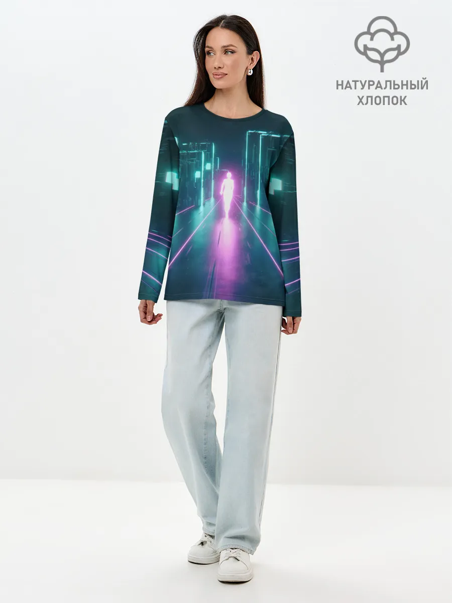 Лонгслив женский. Хлопок / OutRun