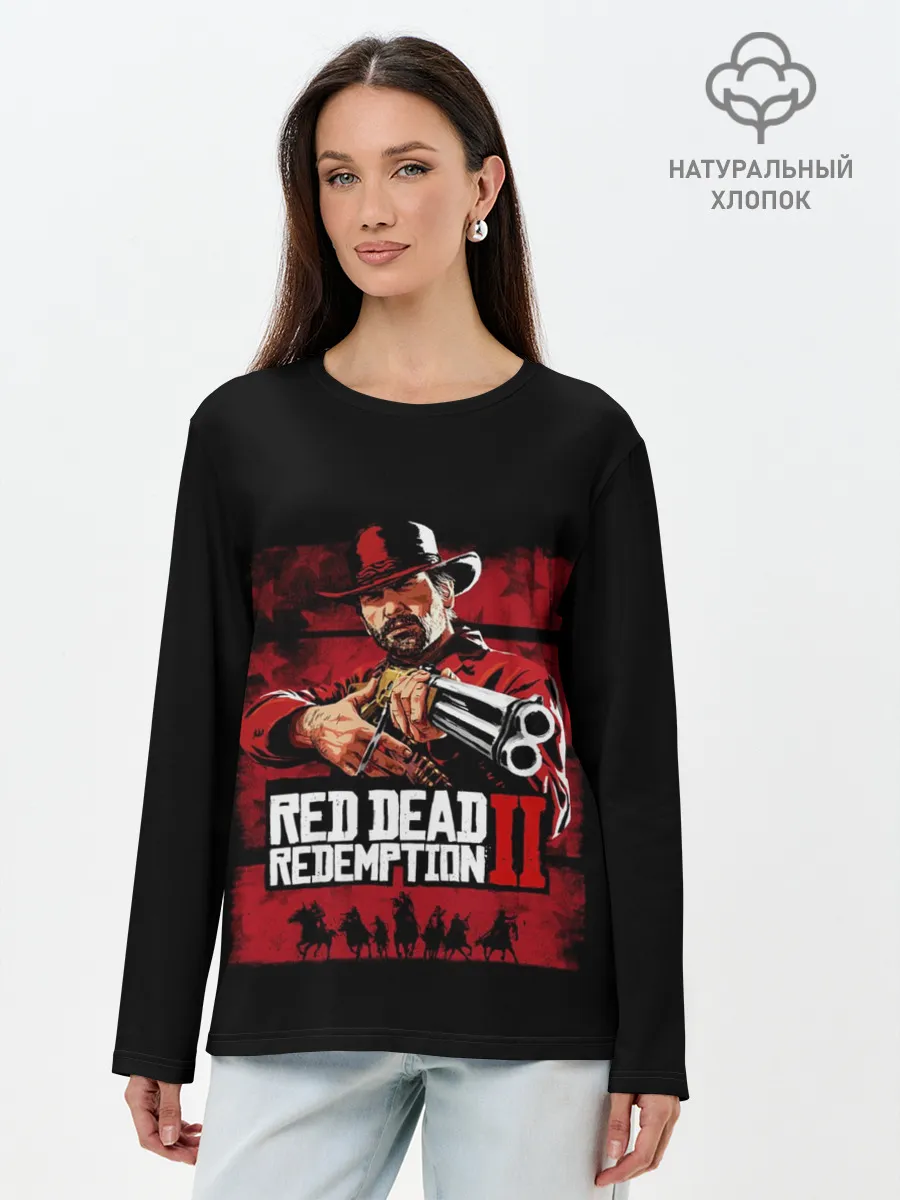 Лонгслив женский. Хлопок / Red Dead Redemption