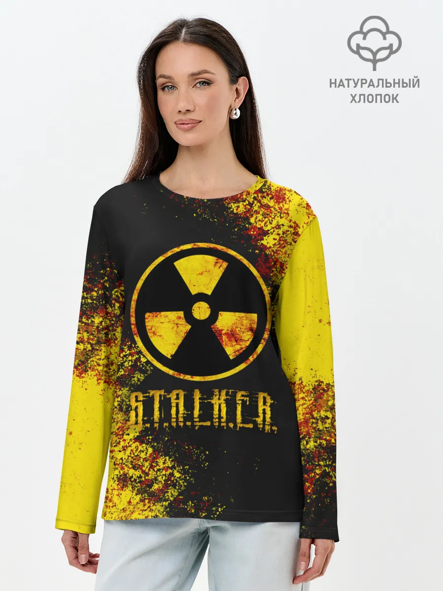 Лонгслив женский. Хлопок / S.T.A.L.K.E.R.