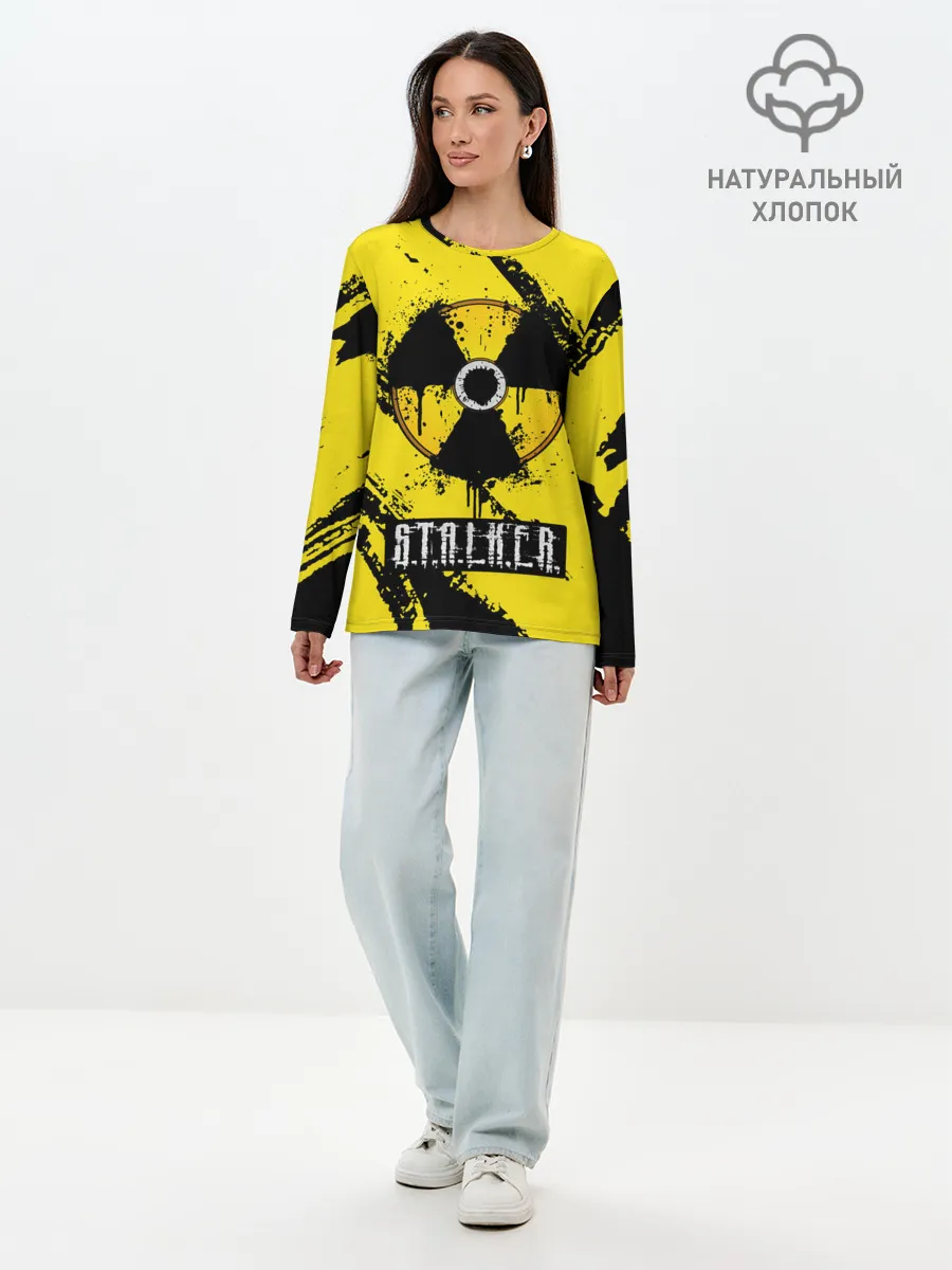 Лонгслив женский. Хлопок / S.T.A.L.K.E.R.