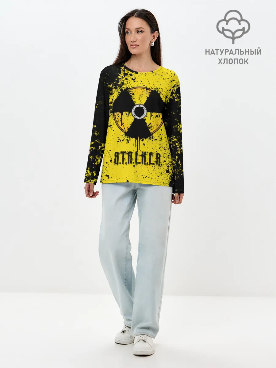 Лонгслив женский. Хлопок / S.T.A.L.K.E.R.