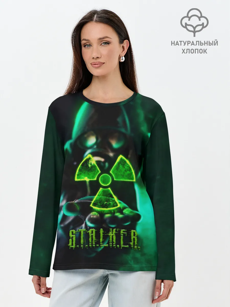 Лонгслив женский. Хлопок / S.T.A.L.K.E.R.