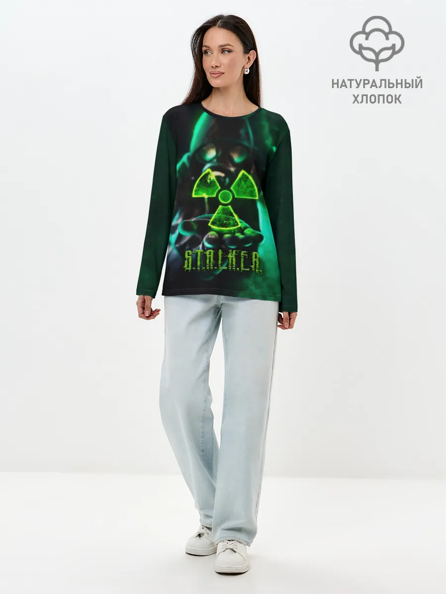 Лонгслив женский. Хлопок / S.T.A.L.K.E.R.