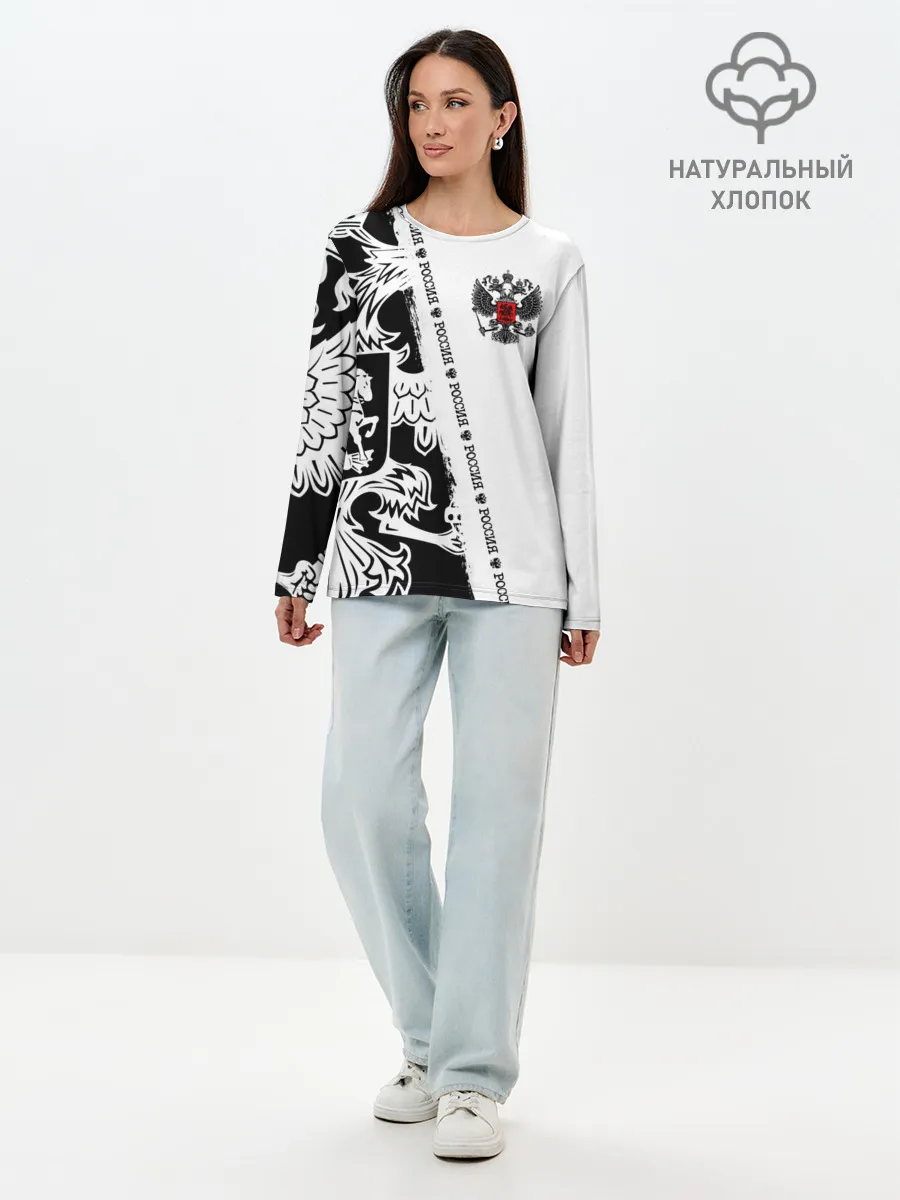 Лонгслив женский. Хлопок / Россия