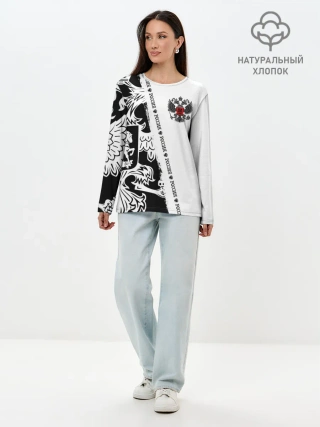 Лонгслив женский. Хлопок / Россия