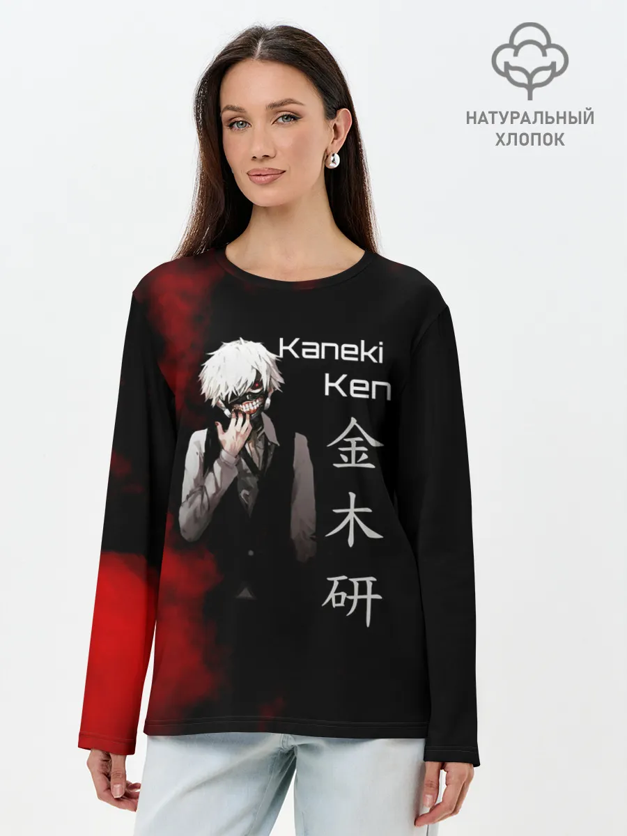 Лонгслив женский. Хлопок / Токийский гуль