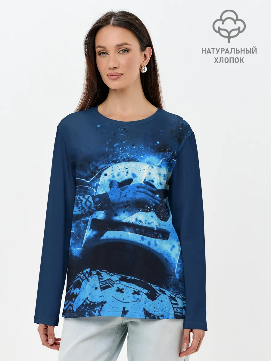 Лонгслив женский. Хлопок / Marshmello