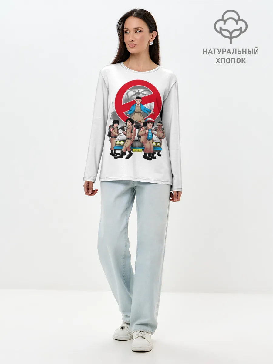 Лонгслив женский. Хлопок / Stranger Things