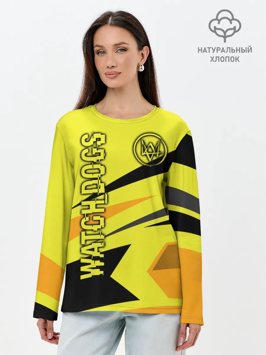 Лонгслив женский. Хлопок / WATCH DOGS