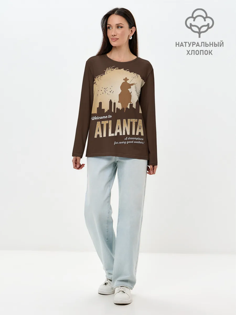 Лонгслив женский. Хлопок / Ходячие мертвецы