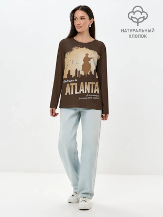 Лонгслив женский. Хлопок / Ходячие мертвецы