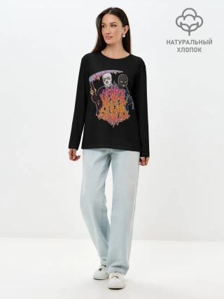 Лонгслив женский. Хлопок / Velial Squad
