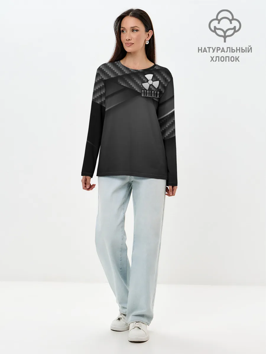 Лонгслив женский. Хлопок / S.T.A.L.K.E.R.