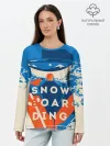 Лонгслив женский. Хлопок / SNOW BOAR DING