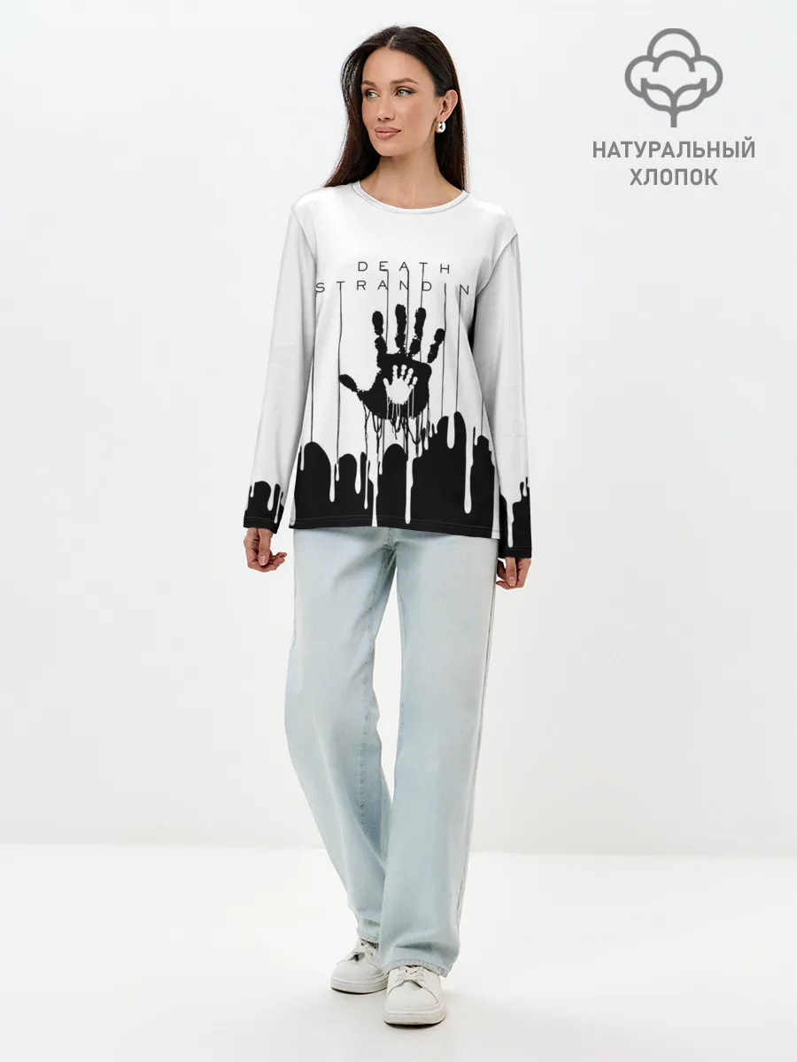 Лонгслив женский. Хлопок / DEATH STRANDING