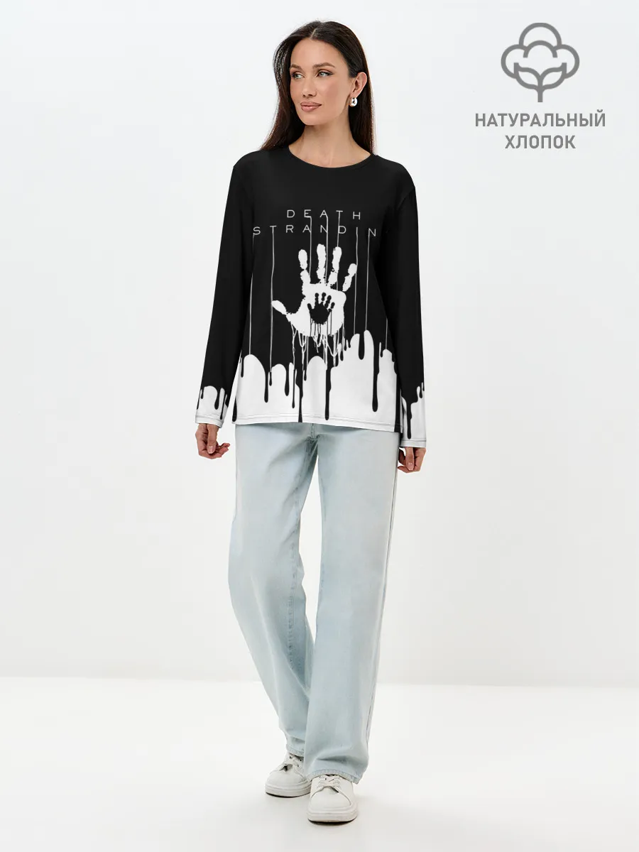 Лонгслив женский. Хлопок / DEATH STRANDING