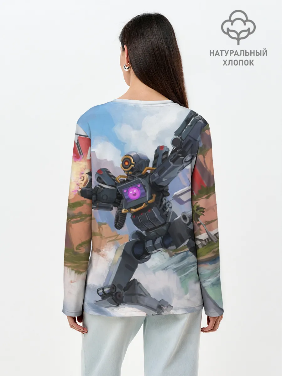 Лонгслив женский. Хлопок / Apex Legends