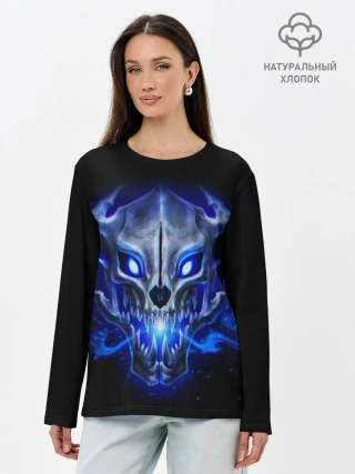 Лонгслив женский. Хлопок / UNDERTALE | АНДЕРТЕЙЛ | САНС