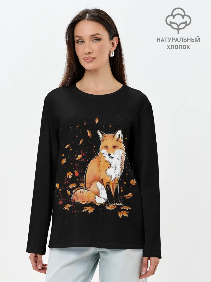 Лонгслив женский. Хлопок / FOX