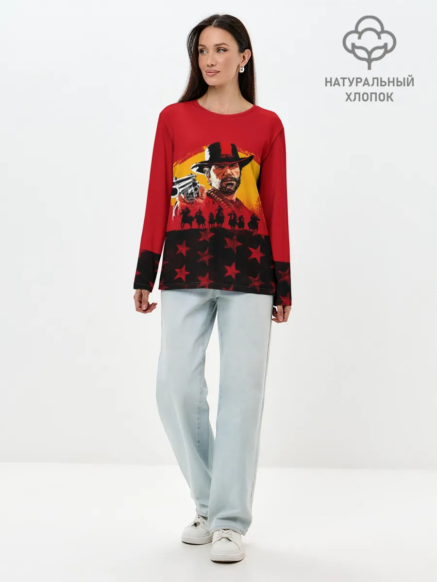 Лонгслив женский. Хлопок / Red Dead Redemption 2