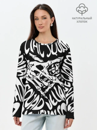 Лонгслив женский. Хлопок / VELIAL SQUAD