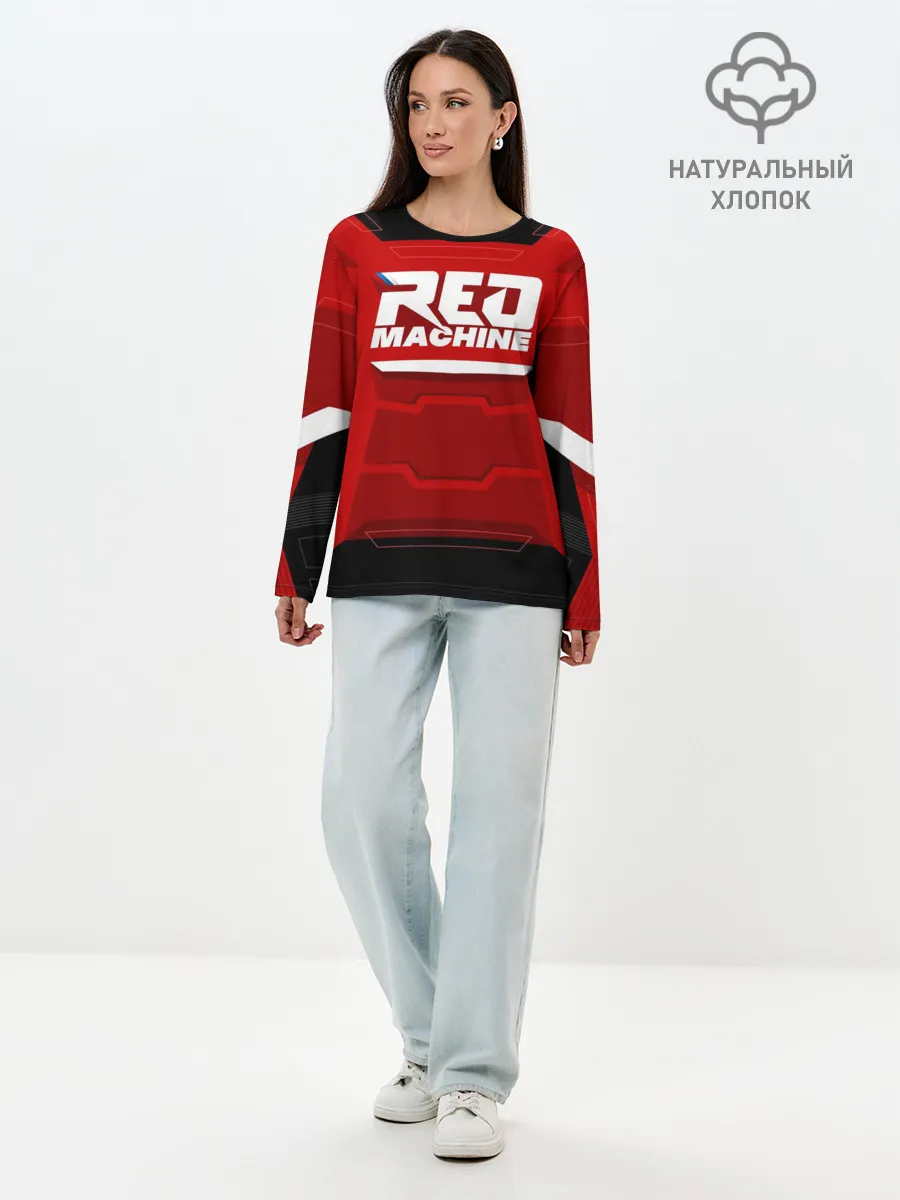 Лонгслив женский. Хлопок / Red Machine