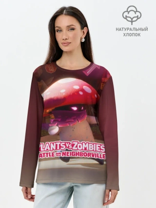 Лонгслив женский. Хлопок / Battle For Neighborville