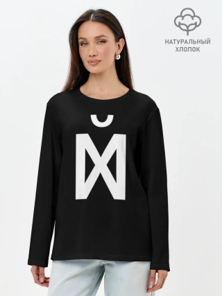 Лонгслив женский. Хлопок / X