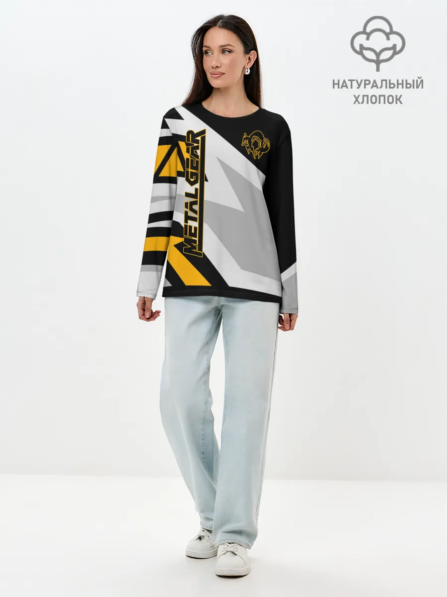 Лонгслив женский. Хлопок / Metal Gear